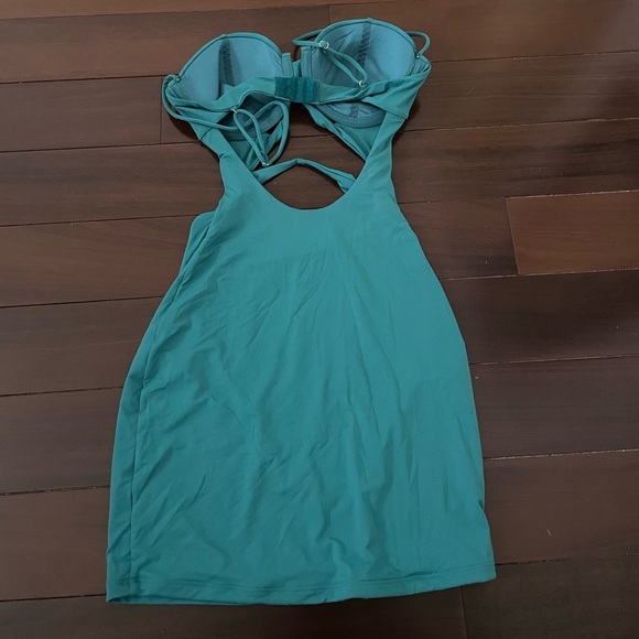 Marsthelabel the twist cup mini dress in teal - Picture 5 of 5
